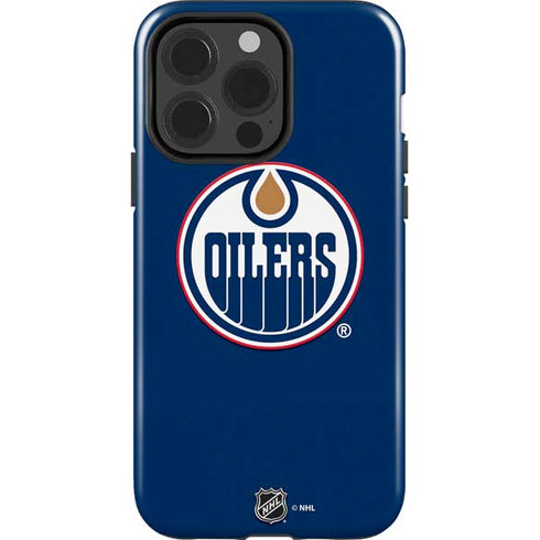 NHL Edmonton Oilers Solid Background iPhone 15 Pro Impact Case